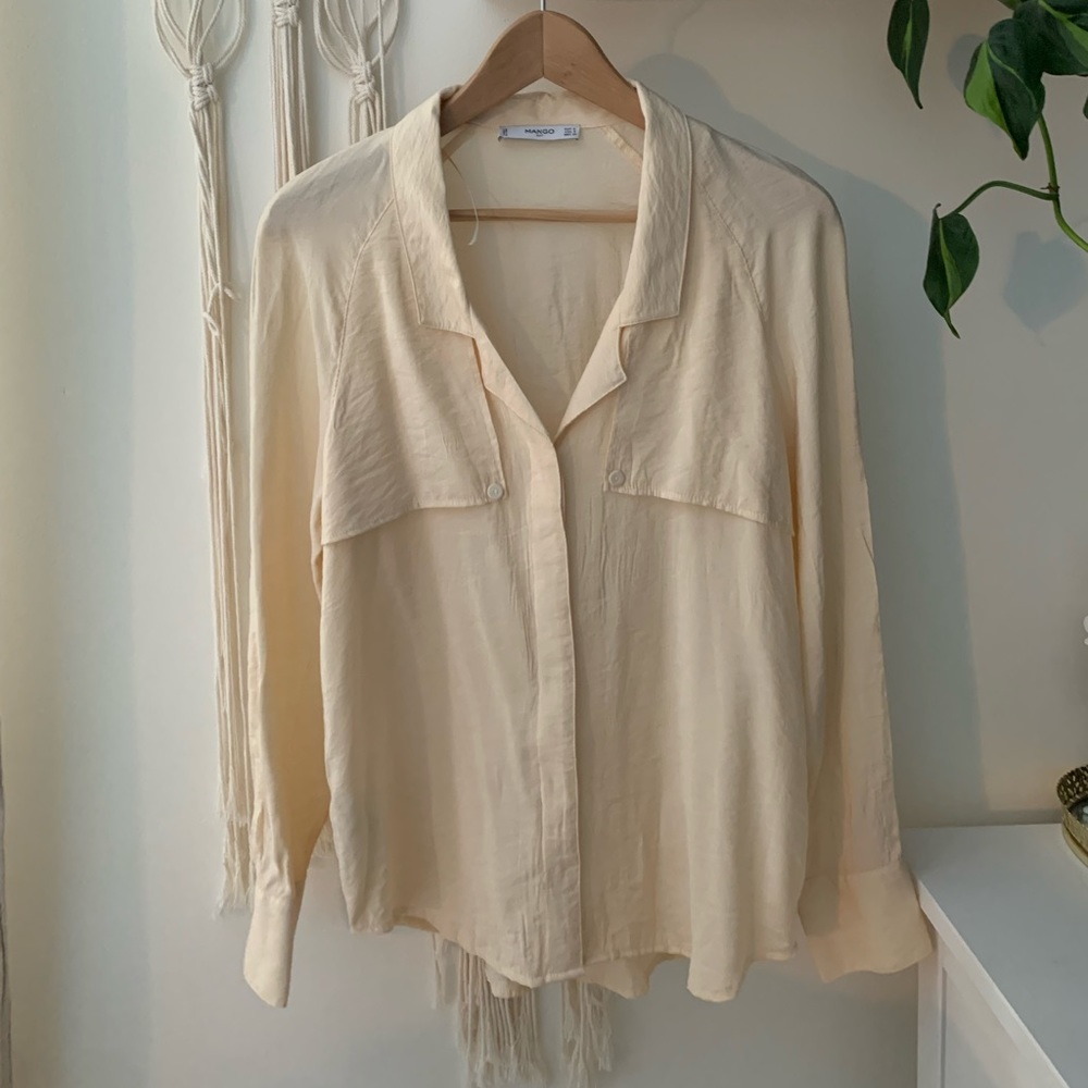 Mango trench look blouse